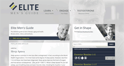 Desktop Screenshot of elitemensguide.com