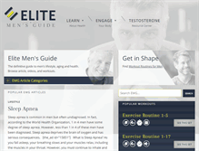 Tablet Screenshot of elitemensguide.com